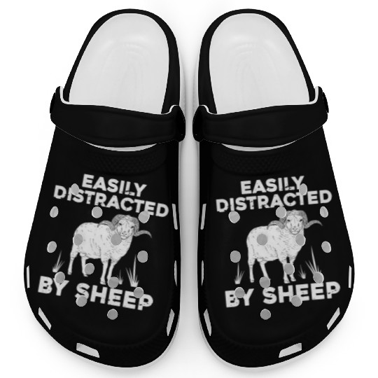 Cute Sheep For Men Women Lamb Farm Animal Farmer Clogs