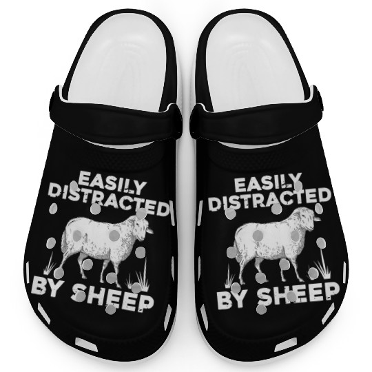 Cute Sheep For Men Women Lamb Farm Animal Farmer Clogs