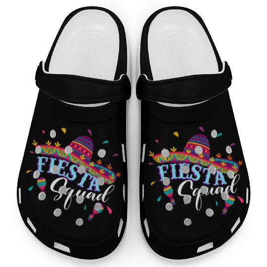 Fiesta Squad Cinco De Mayo Mexican Sombrero Family Clogs