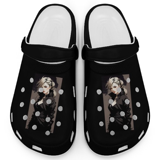 black lady Clogs
