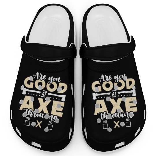 Axe Throwing Are You Good At Bullseye Axe Thrower Clogs