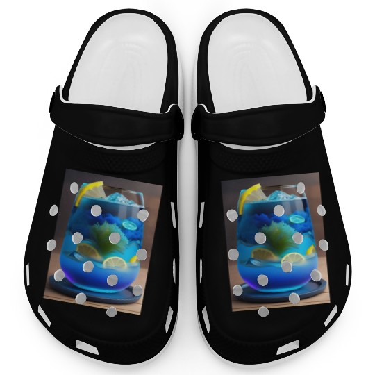 Electric Blue Lemonade Clogs