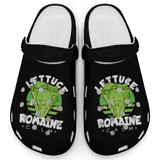 Lettuce Romaine Calm Mindfulness Vegan Yoga Lover Clogs