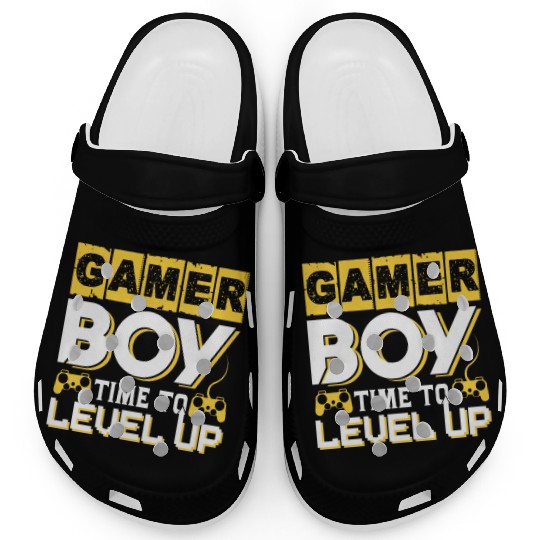 Gamer boy time to level up Clogs