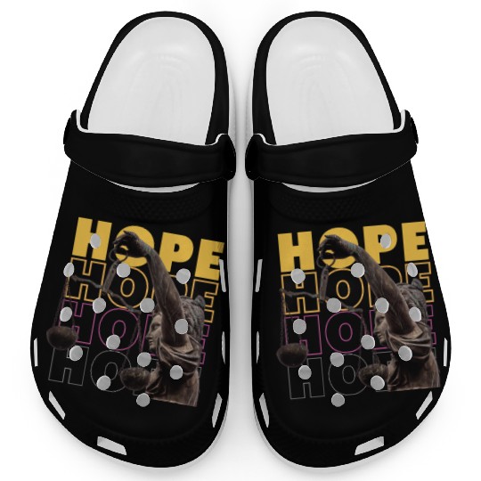 Black and yellow modern hope Clogs