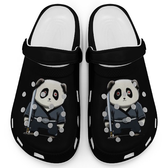 Samurai panda Clogs