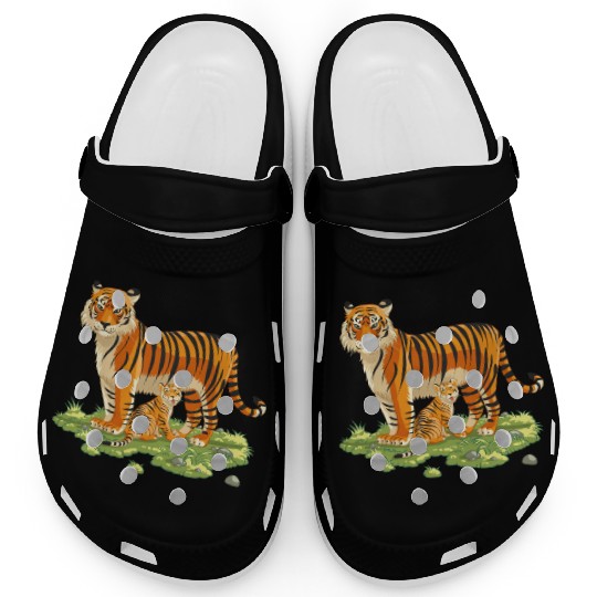 Mother And Son Tiger Clogs