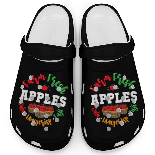 Apple Picking Farmer Fall For Toddlers Kids Women Clogs