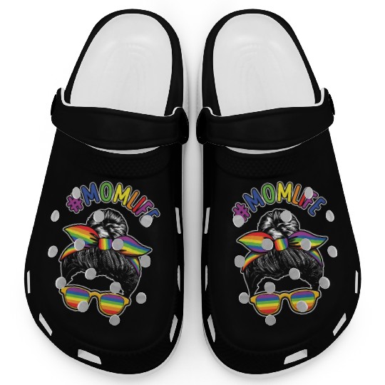 For Moms Mommy Gay LGBTQ Rainbow LGBT Pride Month Clogs