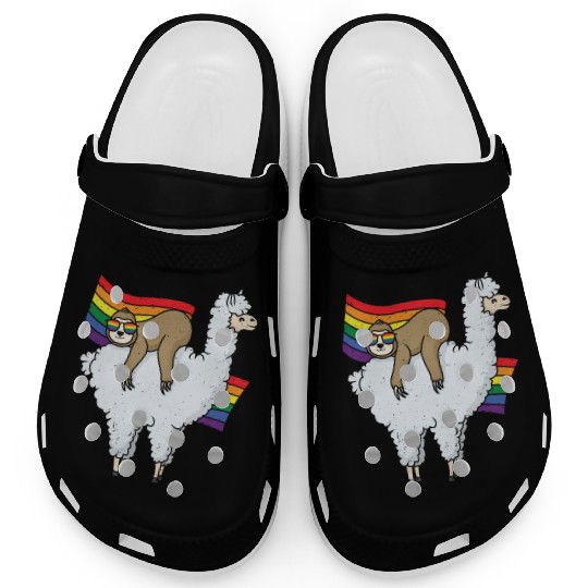 Sloth Equality Gay LGBTQ Rainbow LGBT Pride Month Clogs