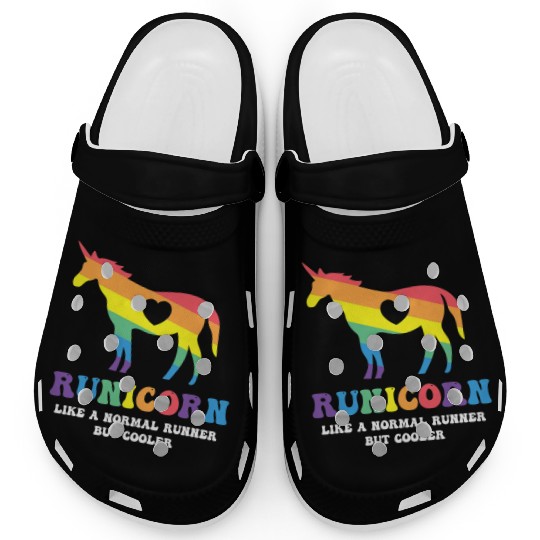 Funny Running Sayings Unicorn Runicorn Cool Runner Clogs