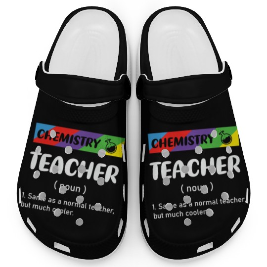 Funny Retro Vintage Science Chemistry Teacher Clogs