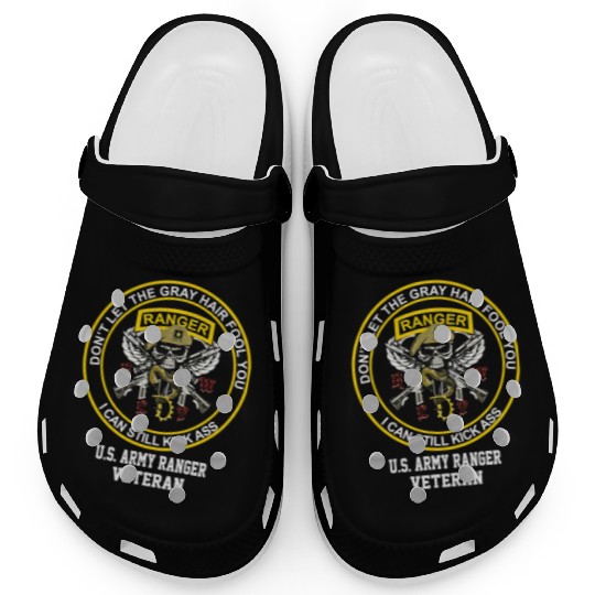Funny Retired US Army Ranger Veteran USA Military Clogs