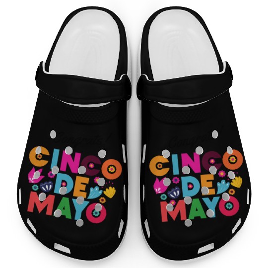 Colorful Mexican Cinco de May Clogs