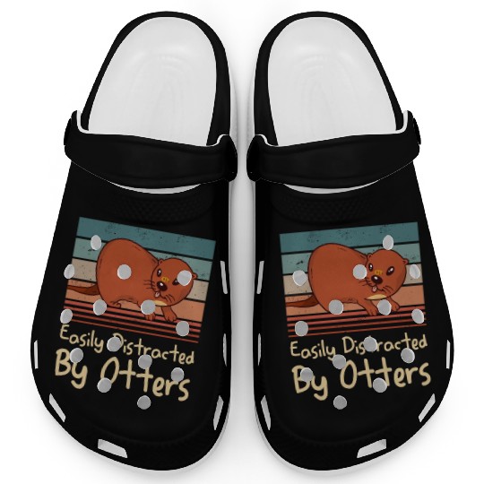 Easily Distracted By Otters Sea Otter Lover Clogs