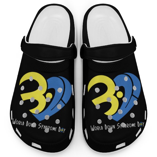 Love World Down Syndrome Awareness Day Love 3 Clogs