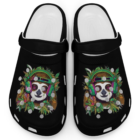 Dj Sloth Party Lover Edm Festival Clogs