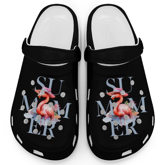 Summer Flamingo Clogs