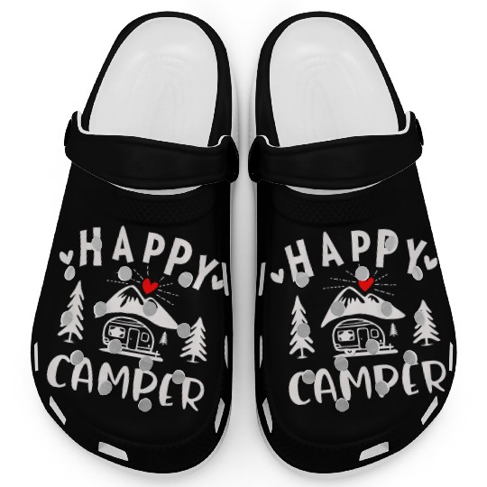 Happy Camper, Camping Clogs For Women Men Kids