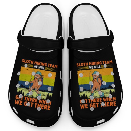 Sloth Hiking Team Wanderlust funny Mountaineer Clogs