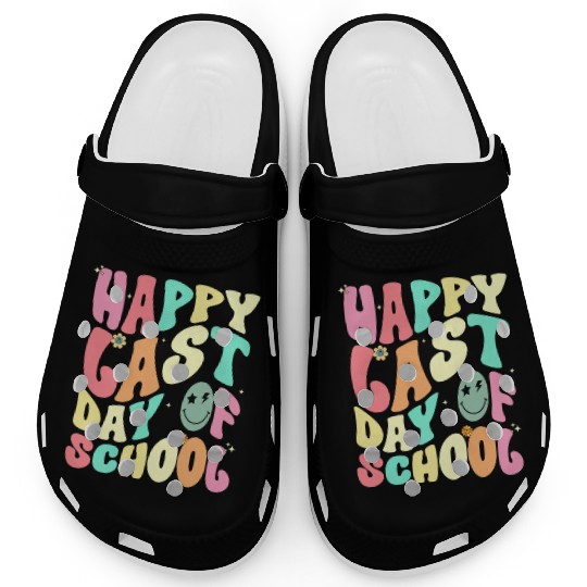 Groovy Happy Last Day of School Teacher Student Clogs