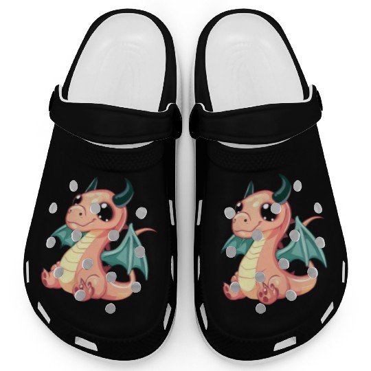 CUTE DRAGON MEDIEVAL Clogs