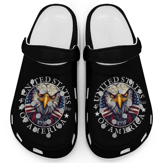 Independence Day 4th of July Freedom Clogs