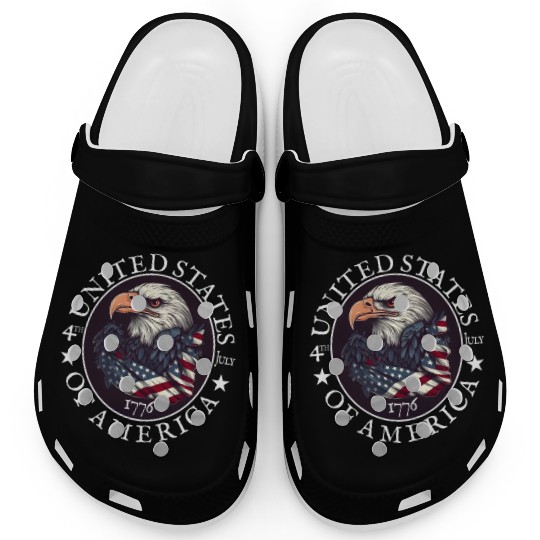 Independence Day 4th of July Freedom Clogs