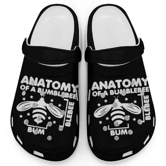 Anatomy of a Bumblebee Bee Lover Gift Clogs