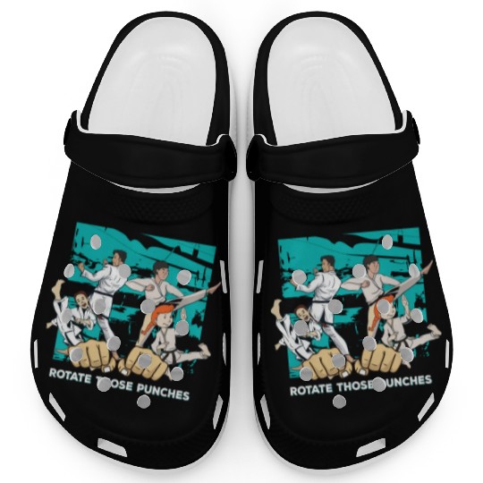black belt - martial arts girl Clogs