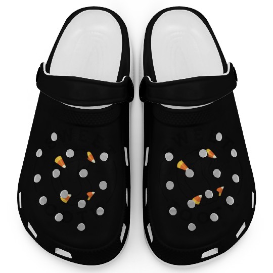 Halloween Candy Corn Fangs Sweet Tooth Clogs