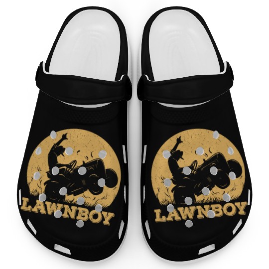 Funny Lawnboy Outfit Lawn Mower Lawn Mowing Clogs