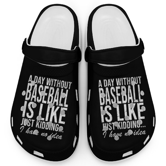 Baseball Pitcher Catcher Saying Gift Clogs