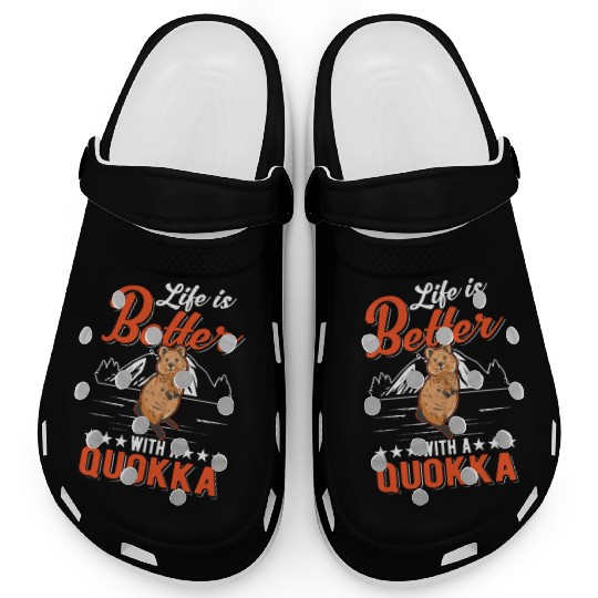 Life Is Better With A Quokka Short Tailed Kangaroo Clogs