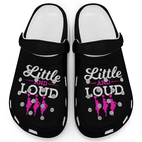 Funny Little And Loud Cheerleading Girl Clogs