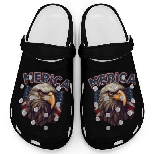 USA Independence Day 4th of July Labor Day Clogs