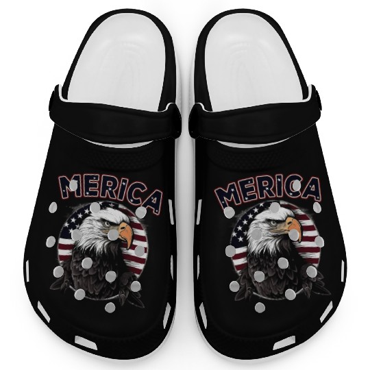 USA Independence Day 4th of July Labor Day Clogs