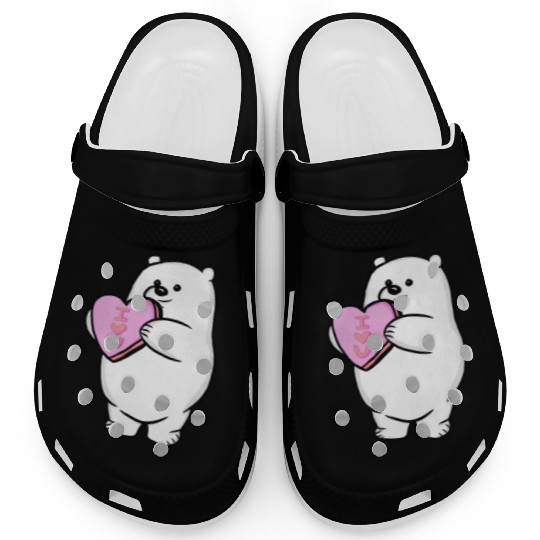 Valentine s Day Polar Bear Clogs