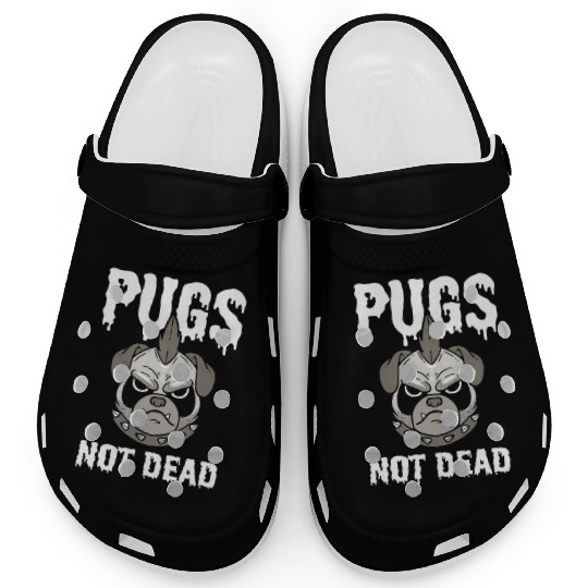 Cute Pug Animal Person Clogs