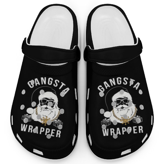 Gangsta Wrapper Gangster Santa Clogs