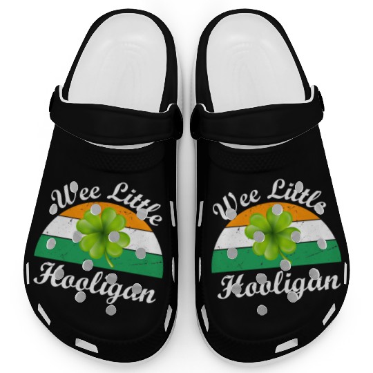 Wee Little Hooligan St Patricks Day Clogs