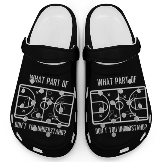 What Part Don'T You Understand High School Basketb Clogs