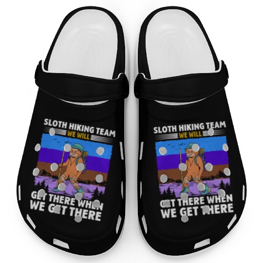 Sloth Hiking Team Wanderlust funny Mountaineer Clogs