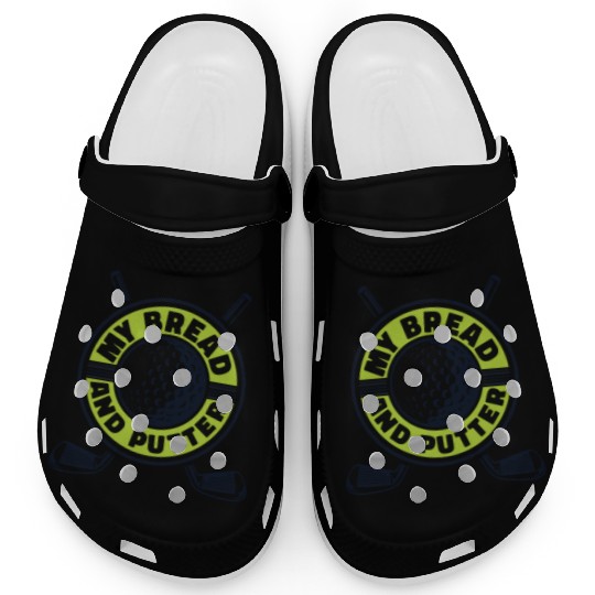 My Bread And Putter Player Pro Golfer Golfing Clogs