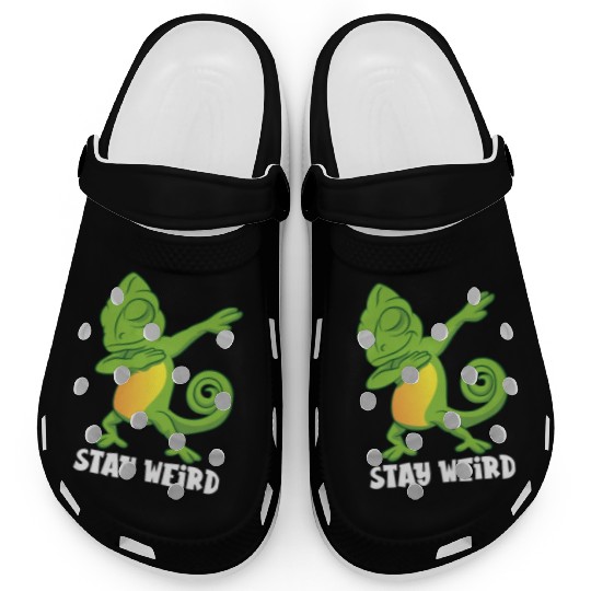 Dabbing Chameleon Sweet Clogs