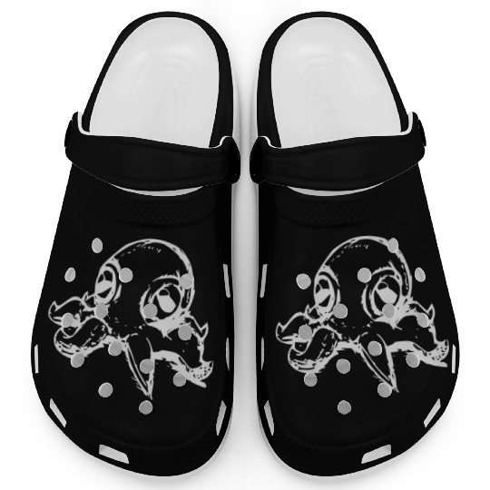octopus ocean waves Clogs