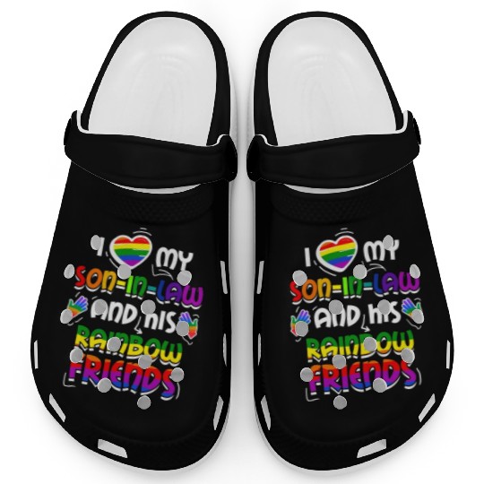 I Love My Son In Law And His Rainbow Friends Clogs