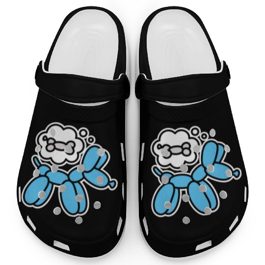 Balloon dog and bone Balloon artist Balloon animal Clogs