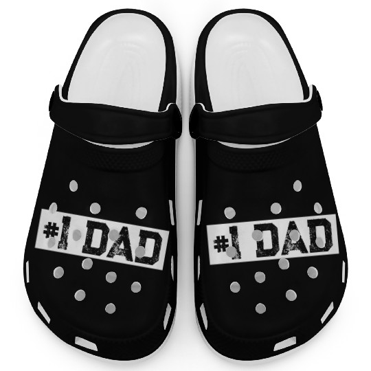Mens 1 Dad Number One Dad Father'S Day Clogs