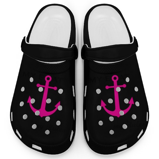 My Boat My Rules Female Captain Boating Sailing Clogs